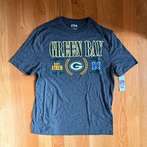 Gray Green Bay Packers Graphic T-Shirt